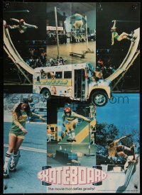 7g0620 SKATEBOARD 20x28 commercial poster 1978 Tony Alva, the movie that defies gravity, montage!