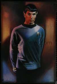 7g0625 STAR TREK CREW 27x40 commercial poster 1991 Drew Struzan art of Lenard Nimoy as Spock!
