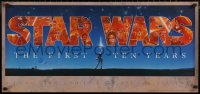 7g0626 STAR WARS THE FIRST TEN YEARS 17x36 commercial poster 1987 completely different Alvin art!