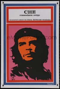 7g0328 CHE COMANDANTE AMIGO Cuban R1990s great silkscreen art of revolutionary by Reboiro!