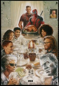 7g0882 DEADPOOL 2 style A teaser DS 1sh 2018 wacky parody art of Norman Rockwell's Freedom from Want