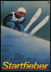 7g0122 STARTFIEBER East German 23x32 1986 sports skiing melodrama starring Klaus Manchen!