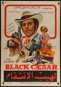 7g0270 BLACK CAESAR Egyptian poster 1978 AIP Williamson different Aziz blaxploitation art!