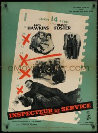 7g0368 GIDEON OF SCOTLAND YARD French 23x32 1958 John Ford, Dianne Foster, Inspector Jack Hawkins in London!