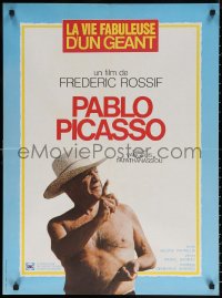 7g0382 PABLO PICASSO PAINTER French 23x31 1982 great image of the famous artist without a shirt!