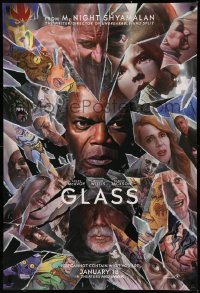 7g0932 GLASS teaser DS 1sh 2019 M. Night Shyamalan, Alex Ross art of Jackson, McAvoy & Willis!