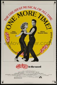 7g0939 GREASE 1sh R1980 John Travolta & Olivia Newton-John in a most classic musical, one more time!