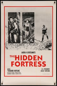7g0950 HIDDEN FORTRESS 1sh R1984 Akira Kurosawa, Toshiro Mifune, samurai classic, uncut!