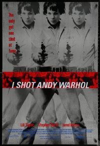 7g0962 I SHOT ANDY WARHOL 1sh 1996 cool multiple images of Lili Taylor pointing gun!