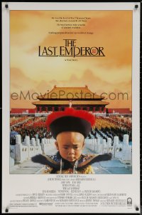 7g1013 LAST EMPEROR 1sh 1987 Bernardo Bertolucci epic, great image of young emperor w/army!