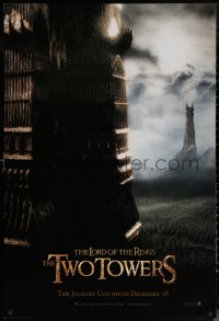 7g1029 LORD OF THE RINGS: THE TWO TOWERS teaser DS 1sh 2002 Peter Jackson & J.R.R. Tolkien epic!