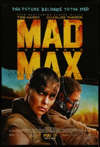 7g1033 MAD MAX: FURY ROAD advance DS 1sh 2015 great cast image of Tom Hardy, Charlize Theron!