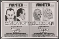 7g1051 MONSTER SQUAD advance 1sh 1987 wacky wanted poster mugshot images of Dracula & the Mummy!