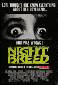 7g1060 NIGHTBREED 1sh 1990 Clive Barker, David Cronenberg, Craig Sheffer, Anne Bobby!