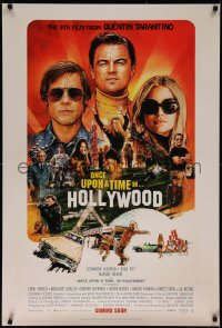 7g1065 ONCE UPON A TIME IN HOLLYWOOD int'l advance DS 1sh 2019 Tarantino, montage art by Chorney!