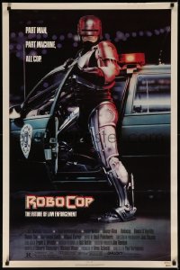 7g1115 ROBOCOP 1sh 1988 Paul Verhoeven, full-length cyborg policeman Peter Weller by Mike Bryan!