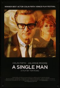 7g1134 SINGLE MAN DS 1sh 2009 great image of sexy Julianne Moore and Colin Firth!