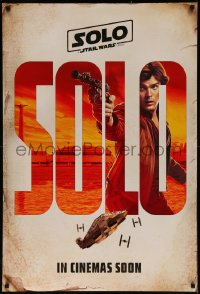 7g1137 SOLO int'l teaser DS 1sh 2018 A Star Wars Story, Ron Howard, Alden Ehrenreich as young Han!