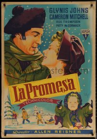 7g0155 ALL MINE TO GIVE Spanish 1957 Glynis Johns, Cameron Mitchell, different Soligo art!