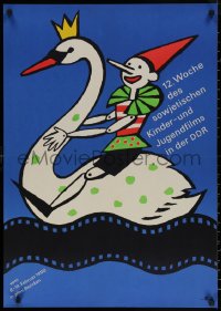 7g0493 12. WOCHE DES SOWJETISCHEN KINDER-UND JUGENDFILMS IN DER DDR German festival poster 1990