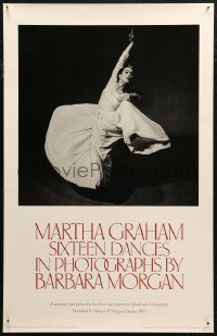 7g0519 BARBARA MORGAN 18x28 advertising poster 1990s great image of posed dancer Martha Graham!