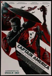 7g0480 CAPTAIN AMERICA: THE WINTER SOLDIER IMAX mini poster 2014 Evans, Johansson, Jackson!