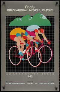 7g0680 COORS INTERNATIONAL BICYCLE CLASSIC 21x33 special poster 1983 Daniel Gilbert art of cyclists!