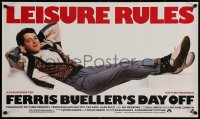 7g0698 FERRIS BUELLER'S DAY OFF 14x24 special poster 1986 Matthew Broderick in John Hughes teen classic!
