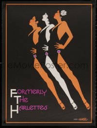 7g0537 FORMERLY THE HARLETTES 25x33 music poster 1977 Richard Amsel art of sexy singers!