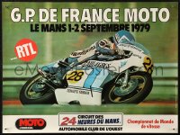 7g0707 GP DE FRANCE MOTO 16x21 French special poster 1979 motorcycle racing Grand Prix!