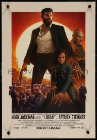 7g0484 LOGAN IMAX mini poster 2017 Jackman in the title role as Wolverine, claws out, top cast!