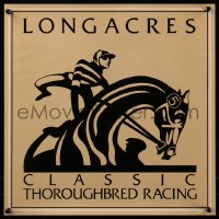 7g0723 LONGACRES CLASSIC THOROUGHBRED RACING 17x17 special poster 1982 horse and jockey!