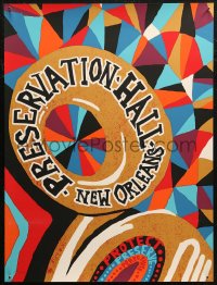 7g0592 PRESERVATION HALL signed 18x24 music poster 2019 by artist Nate Duval, New Orleans jazz musc!