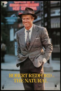 7g0731 NATURAL 21x32 special poster 1984 cool different image of Robert Redford in suit, baseball!