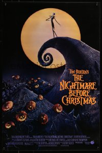 7g0734 NIGHTMARE BEFORE CHRISTMAS 18x27 special poster 1993 Tim Burton, Disney, best art!