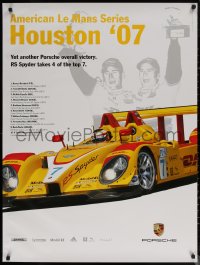 7g0755 PORSCHE 30x40 special poster 2007 image of drivers and art of race car, Le Mans Houston!