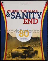 7g0748 PORSCHE 22x28 special poster 2000s rally car off-road, where the road and sanity end!