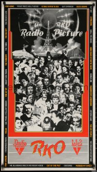 7g0760 RKO 30 YEARS OF CLASSIC HITS 2-sided 21x38 special poster 1982 montage of their top stars & movies!