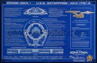 7g0775 STAR TREK VI 23x35 special poster 1991 Starship Enterprise NCC-1701-A, Collector's Edition!