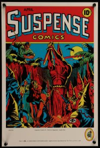 7g0570 ALEX SCHOMBURG #136/250 12x18 art print 1996 Suspense Comics, wild Nazi-KKK cover art!