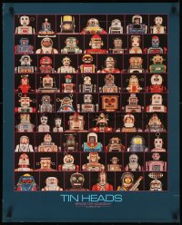 7g0784 TIN HEADS SPACE TOY ACADEMY 24x30 Canadian special poster 1983 Julian Harris art!