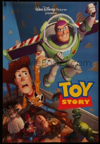 7g0787 TOY STORY 19x27 special poster 1995 Disney & Pixar cartoon, images of Buzz, Woody & cast!