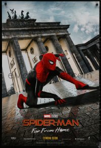 7g1141 SPIDER-MAN: FAR FROM HOME int'l teaser DS 1sh 2019 Marvel Comics, Tom Holland in Berlin!