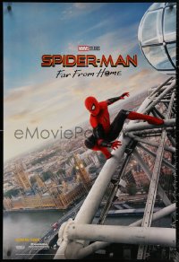 7g1142 SPIDER-MAN: FAR FROM HOME int'l teaser DS 1sh 2019 Marvel Comics, Tom Holland over London!
