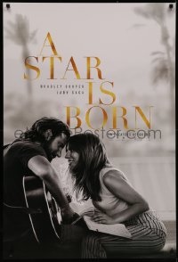 7g1143 STAR IS BORN teaser DS 1sh 2018 Bradley Cooper stars and directs, romantic image w/Lady Gaga!