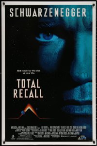 7g0456 TOTAL RECALL 27x41 video poster 1990 Paul Verhoeven, Arnold Schwarzenegger, Sharon Stone!