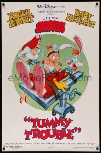7g1181 TUMMY TROUBLE DS 1sh 1989 Roger Rabbit & sexy Jessica with doctor Baby Herman, rated style!