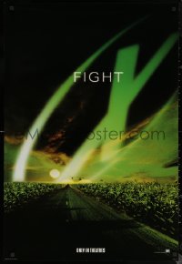 7g1200 X-FILES int'l teaser DS 1sh 1998 David Duchovny, Gillian Anderson, Fight the Future!