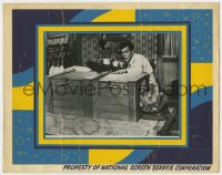 7h0675 HOUDINI 8x10 still on 11x14 printed background 1953 Tony Curtis sawing Janet Leigh in half!