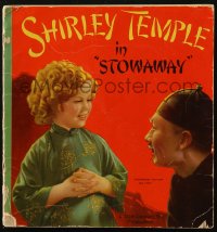 7h0894 STOWAWAY softcover book 1936 Shirley Temple, Alice Fay, Robert Young, images from the movie!
